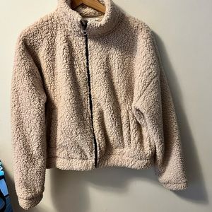 American Eagle Teddy Bear zip up jacket